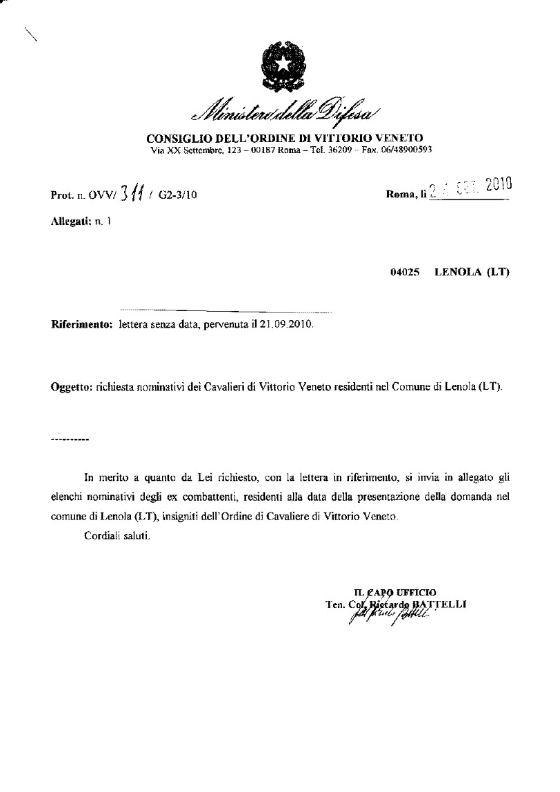 Come Si Firma Un Cavaliere Della Repubblica